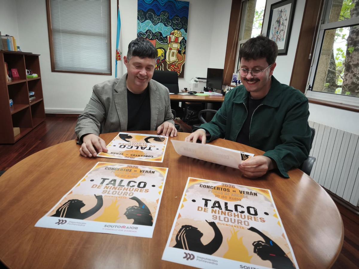O alcalde de Soutomaior, Manu Lorenzo, e o concelleiro de Mocidade, Gonzalo Outeiro.