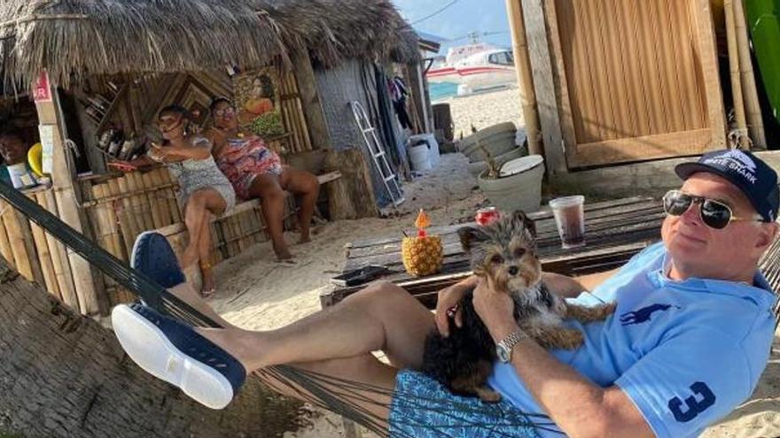 Ricardo Martinelli am Strand in Panama im Januar diesen Jahres.