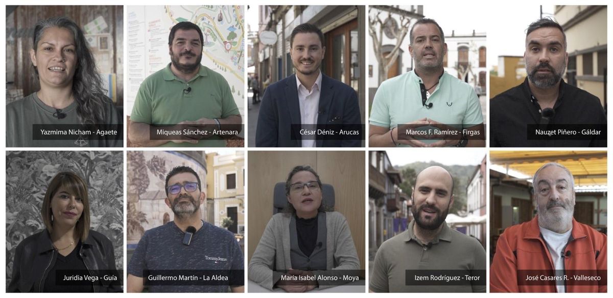 The 10 presidents of associations.