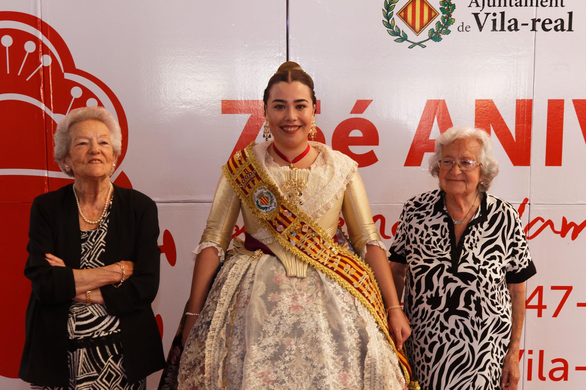 Homenaje 75 aniversario de reina y damas de fiestas de Vila-real