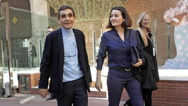 El diseñador Adolfo Domínguez y su hija Adriana.