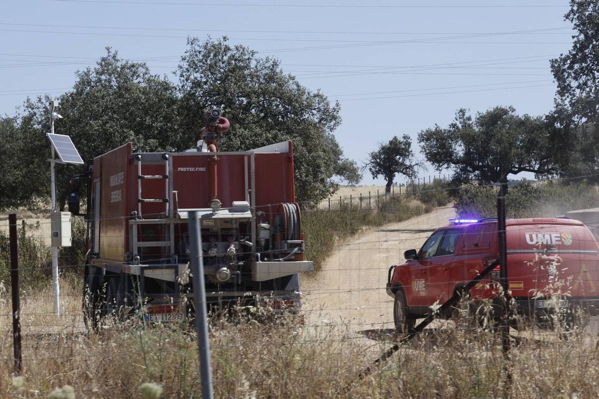 A.J.González Córdoba La UME en el campo de tiro de Cerro Muriano Brigada incendio