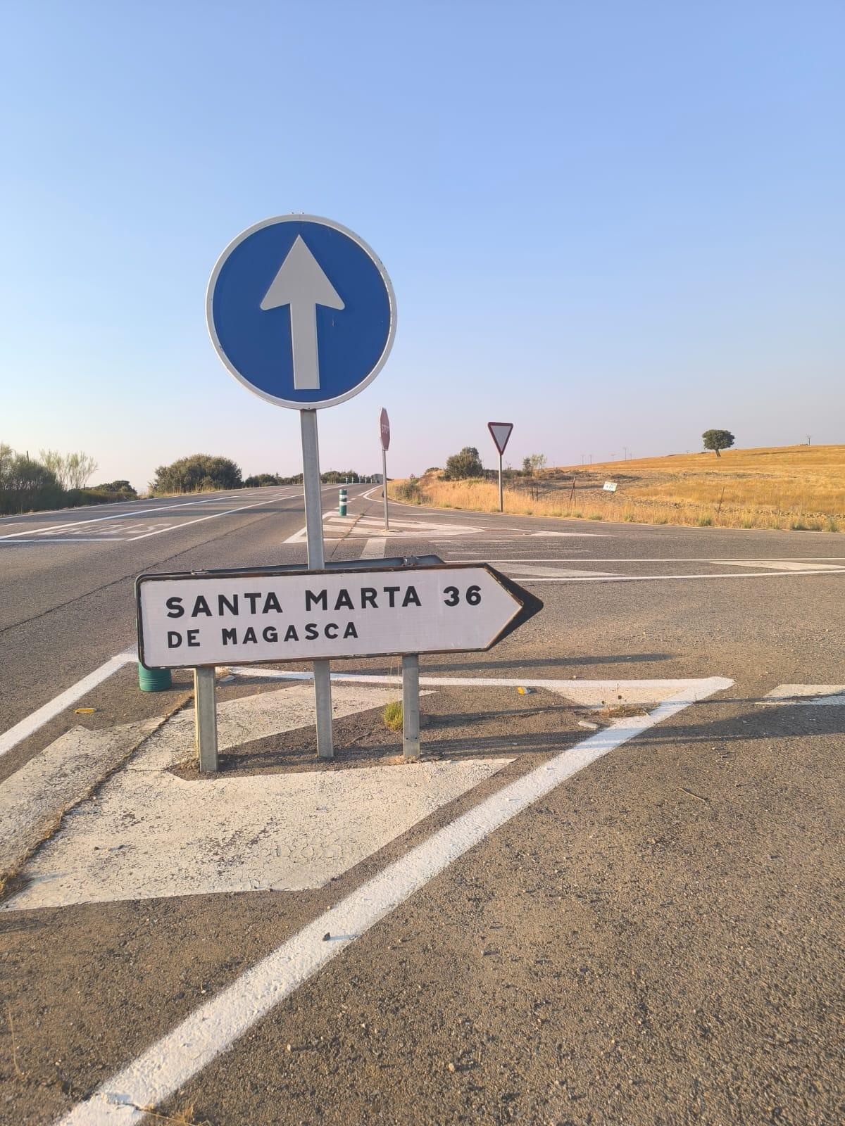 Galería | Así se encuentra parte de la carretera de Santa Marta de Magasca