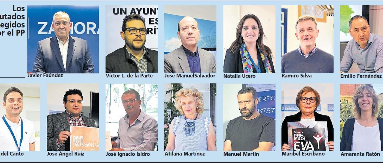 Los diputados del PP en la institución provincial de Zamora.