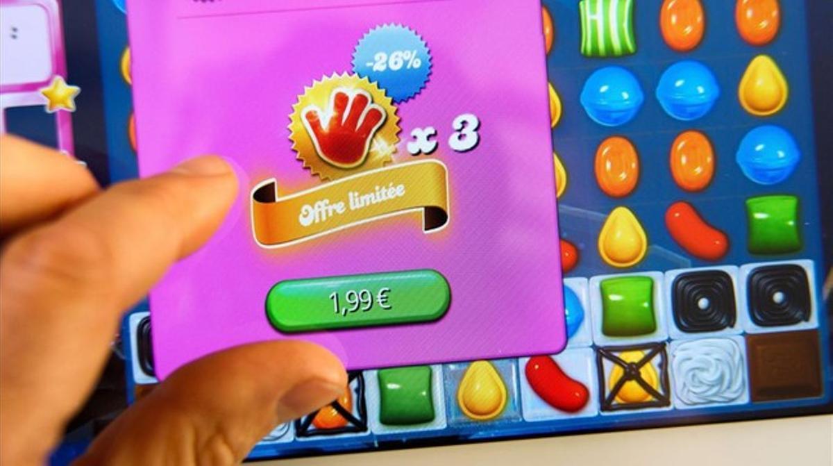 El joc ’Candy Crush’. El joc ’Candy Crush’.