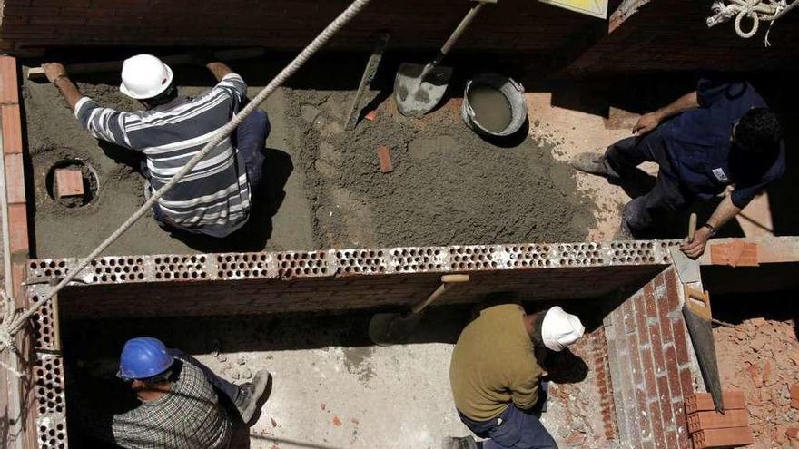 Trabajadores del sector de la construcción.