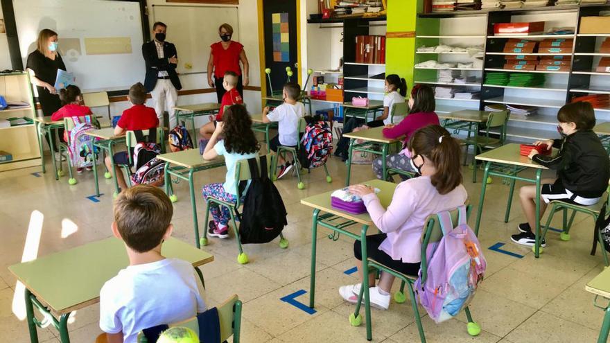 Los alumnos de Lorquí retoman la clases presenciales