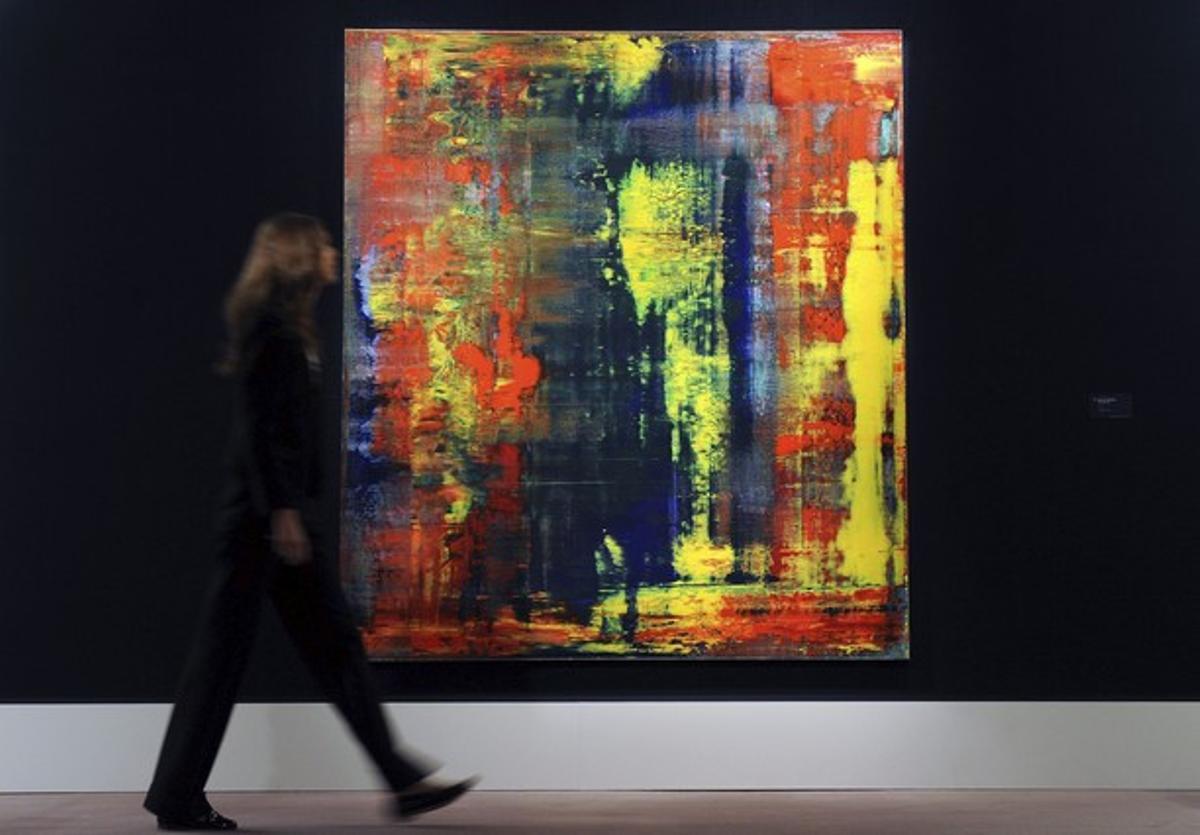 El óleo de Gerhard Richter ’Abstraktes Bild’, subastado el viernes en Londres.