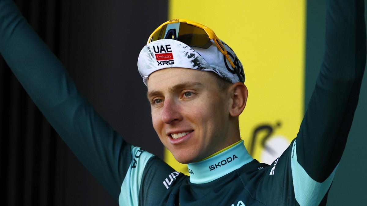 Tadej Pogacar se encuentra disputando el Tour