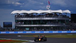 Verstappen, durante los terceros ensayos libres del GP de Gran Bretaña en Silverstone