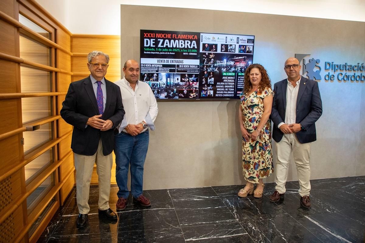 Presentación en la Diputación de la 31 edición de la Noche Flamenca de Zambra.