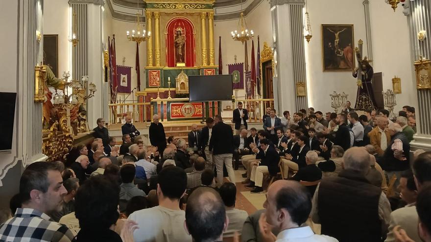 Imagen de la ermita, durante la junta.