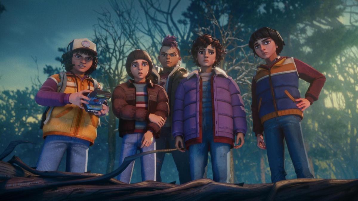 La banda animada de 'Stranger things: Relatos del 85'