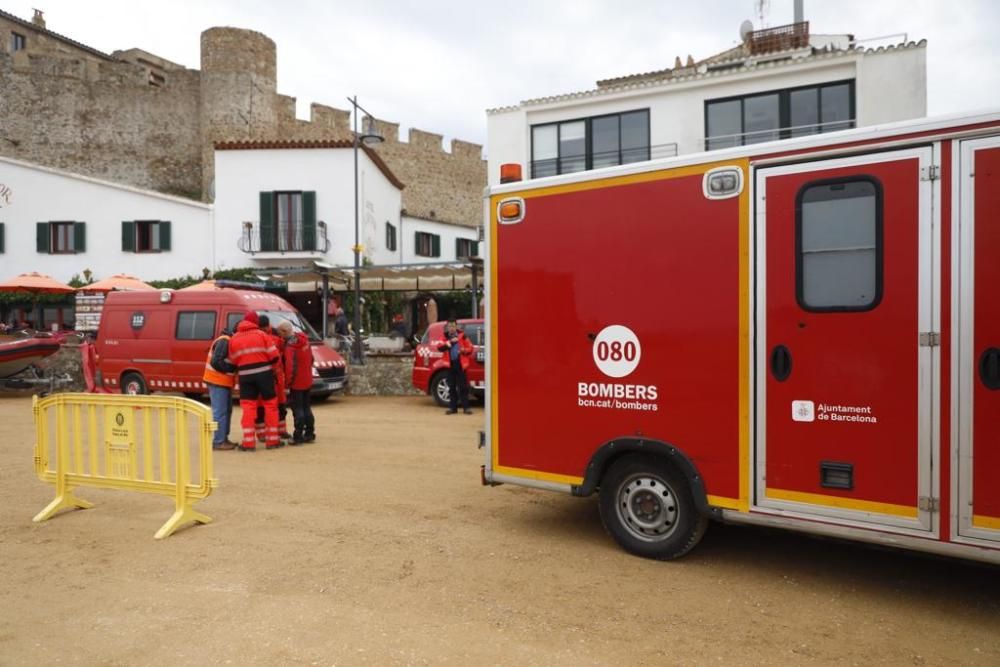 Recerca d'un pescador desaparegut a Tossa.