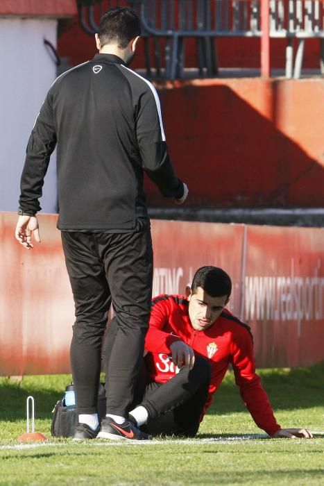 Entrenamiento del Sporting de Gijón