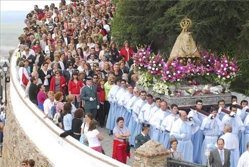 La bajada de la patrona de Cáceres