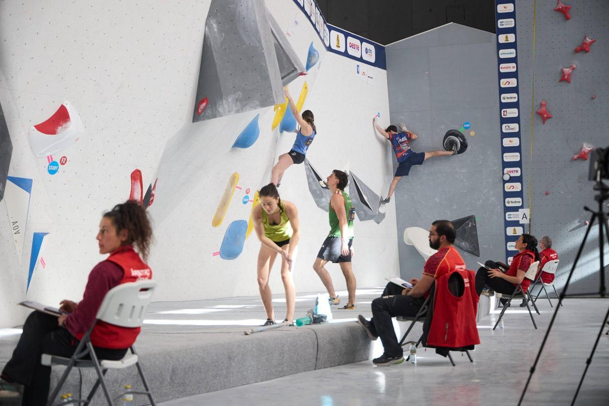 Galería | Instantáneas de la Segunda jornada de la Copa de España de Escalada en Cáceres
