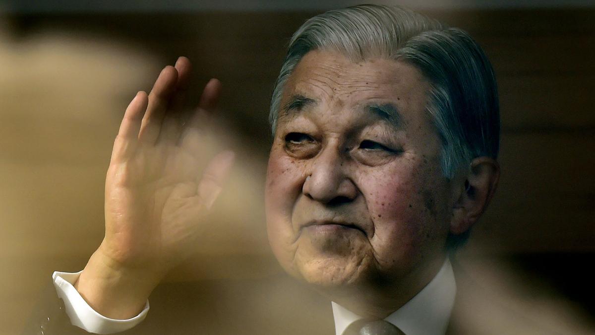 Akihito, el emperador emérito de Japón.