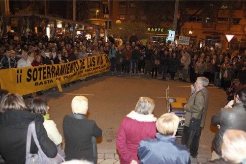 Manifestación a favor del soterramiento