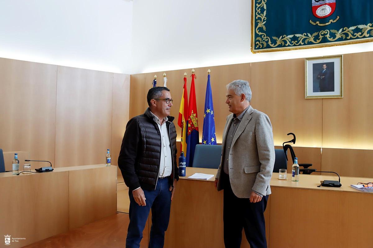 Sergio García (i) y José Juan Cruz Saavedra.