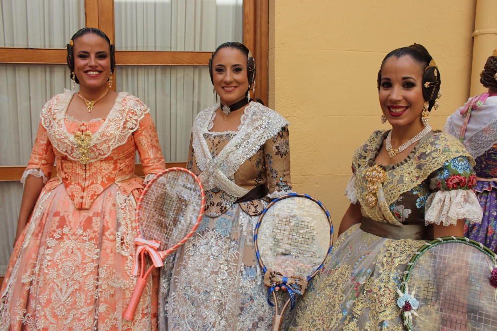 Las falleras de 2017, 2018 y 2019, en la Batalla de Flores