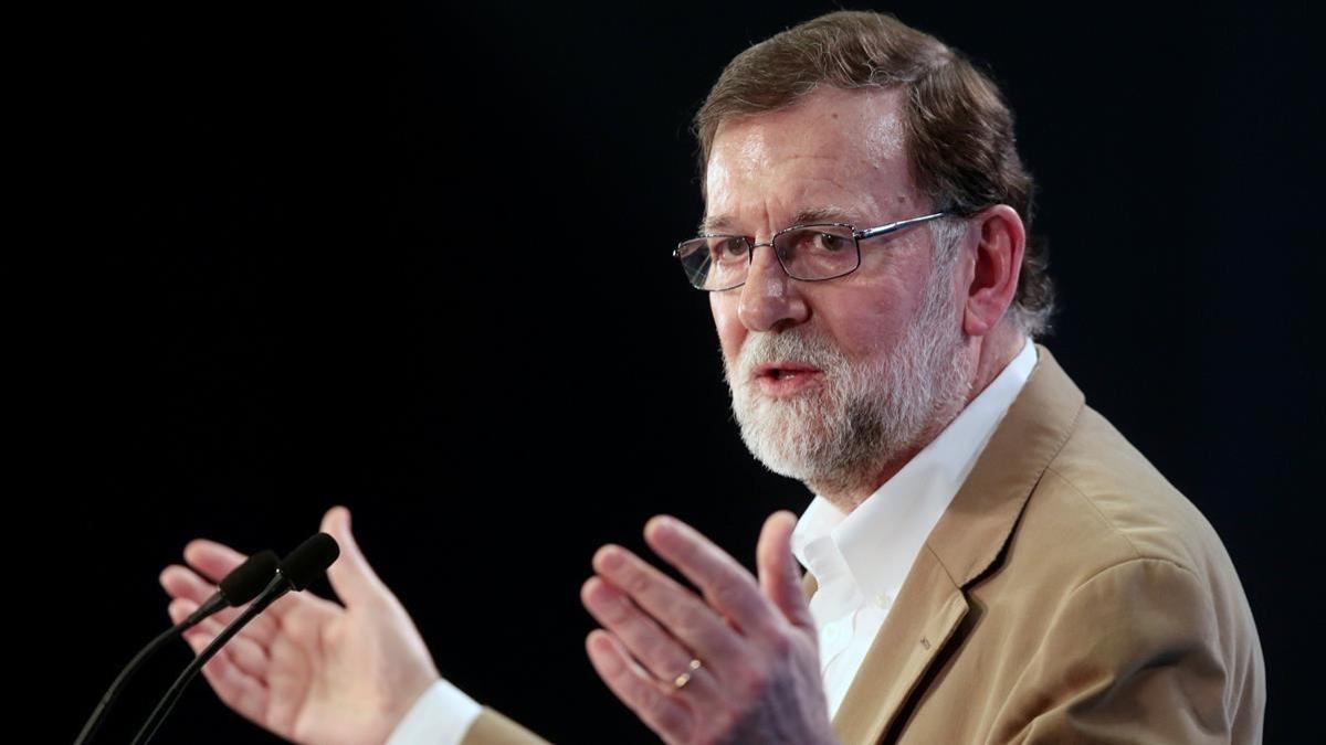 El presidente del Gobierno, Mariano Rajoy, el pasado sábado en Palma.