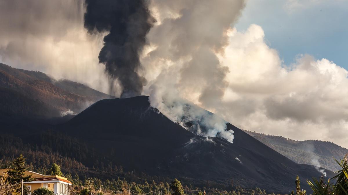 Una imagen del volcán de La Palma.