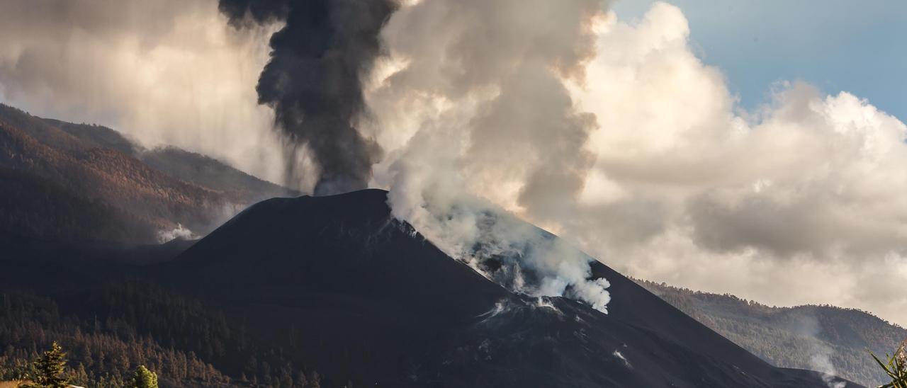 Una imagen del volcán de La Palma.