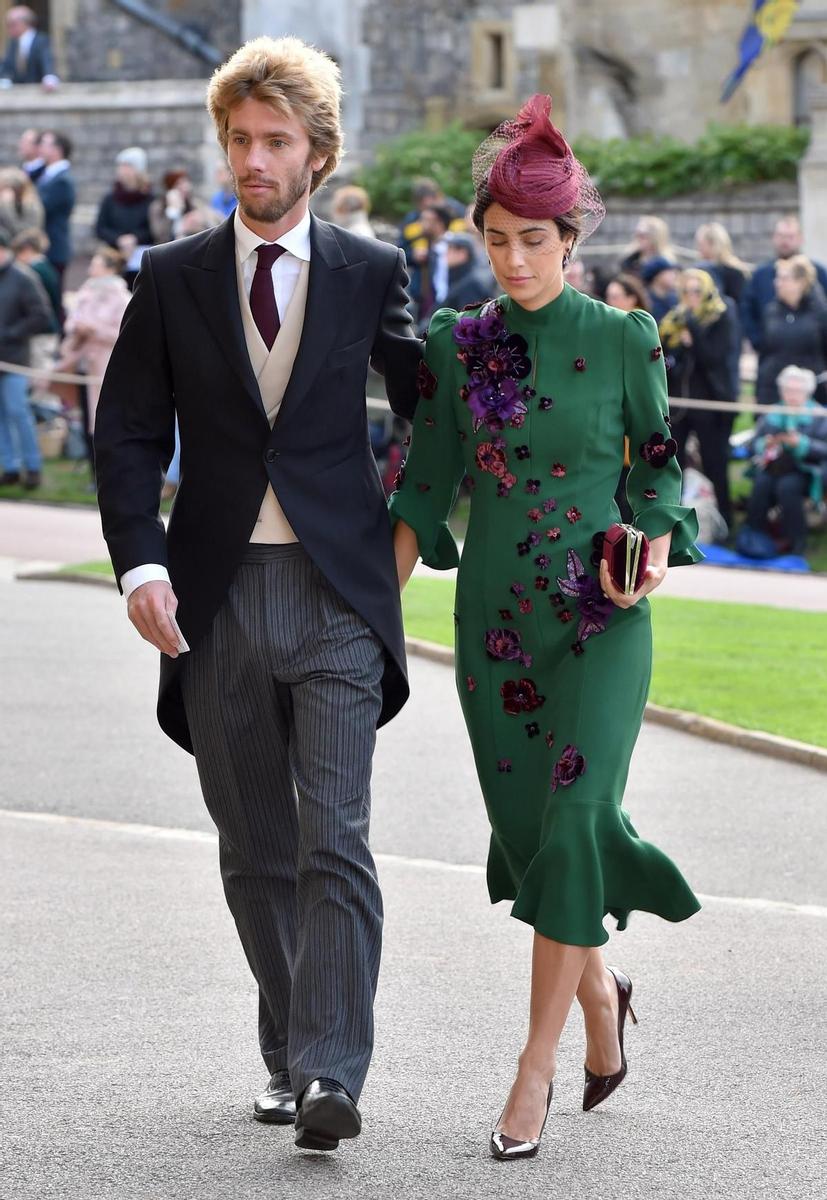 Alessandra de Osma y Christian de Hannover en la boda de Jack Brooksbank y Eugenia de York