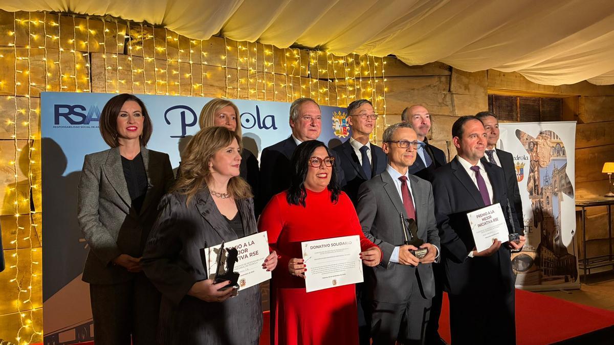 La gala de la responsabilidad social corporativa de Pedrola encumbra a Sesé