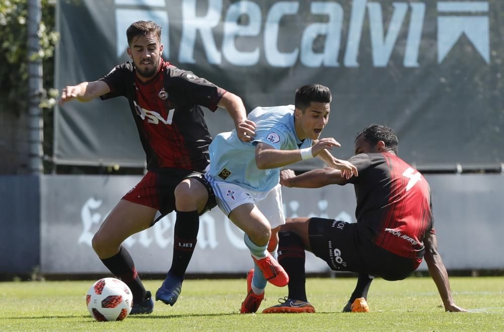 El filial celeste se puso con 2 goles en contra a los 15 min. en Barreiro, pero acabaría remontando con contundencia – A los 20, el marcador era de 2-2.