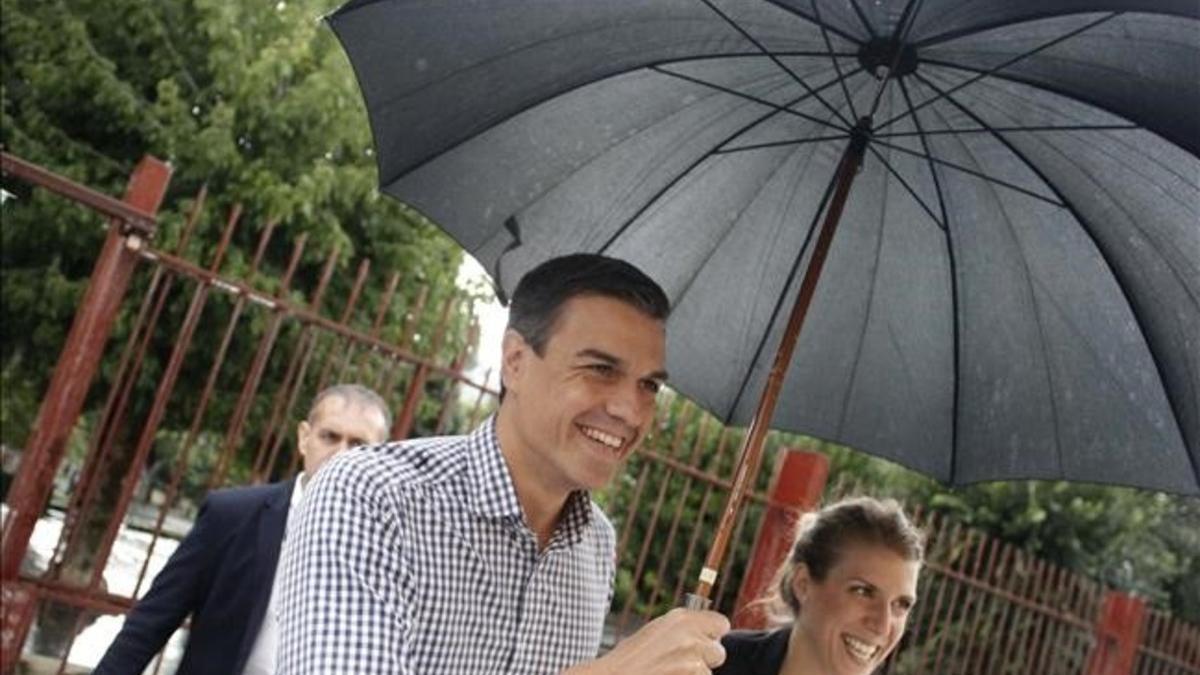 El secretario general del PSOE, Pedro Sánchez, en A Coruña.