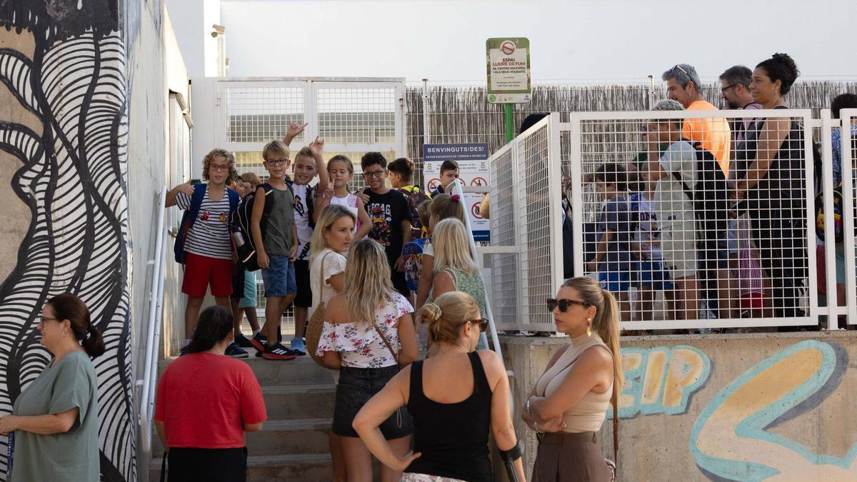 Un  centro escolar de Ibiza.