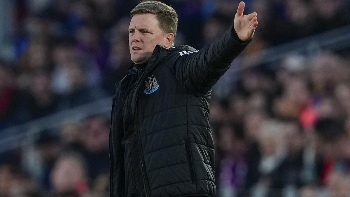 El entrenador del Newcastle, Eddie Howe durante el partido de vuelta de los octavos de final de la Liga de Campeones disputado entre el Barcelona y el Newcastle
