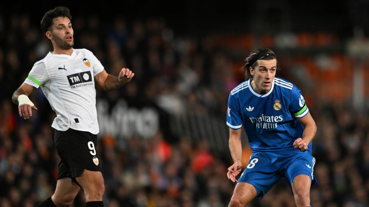 Carreras, autor del primer gol del partido en el Valencia - Real Madrid