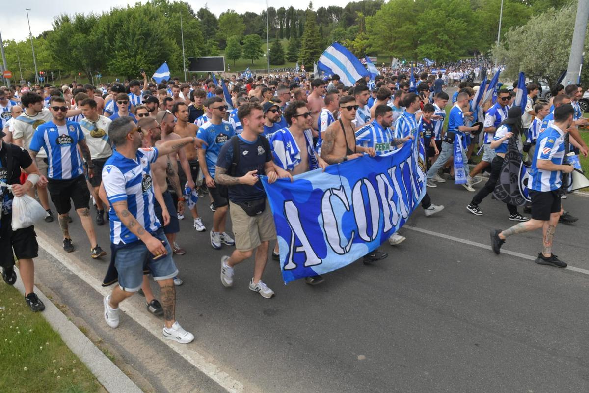 La previa en Valladolid: el 'corteo' hasta el estadio