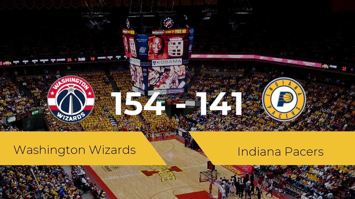 Victoria de Washington Wizards ante Indiana Pacers por 154-141