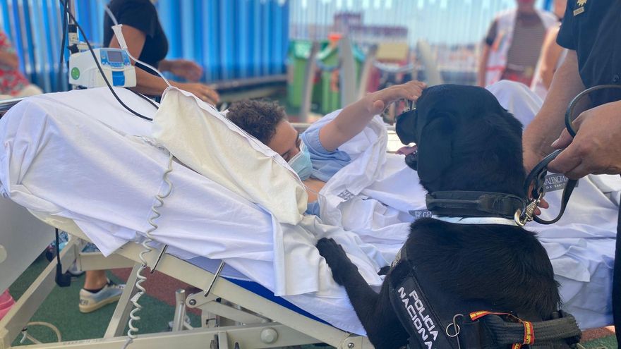 Niños policías por un día en el Hospital General de Alicante
