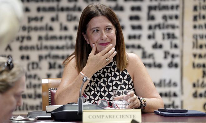 La exmilitante socialista Leire Díez comparece en la comisión que investiga los contratos relacionados con el caso Koldo en el Senado.