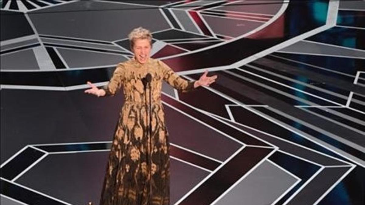 us actress frances mcdormand  back  calls for women nominees MAS VALOR