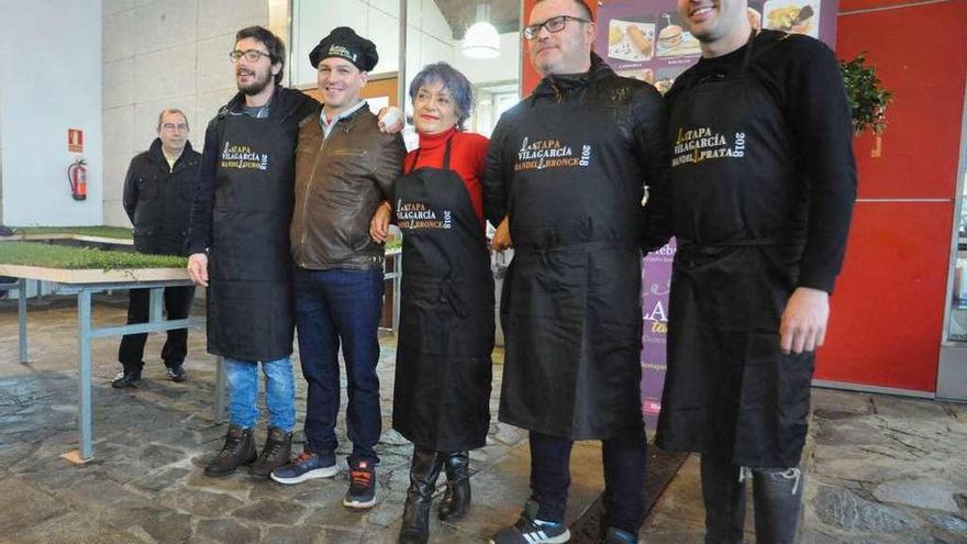 Los ganadores del concurso de tapas del evento Destapa de Inverno.  // Iñaki Abella