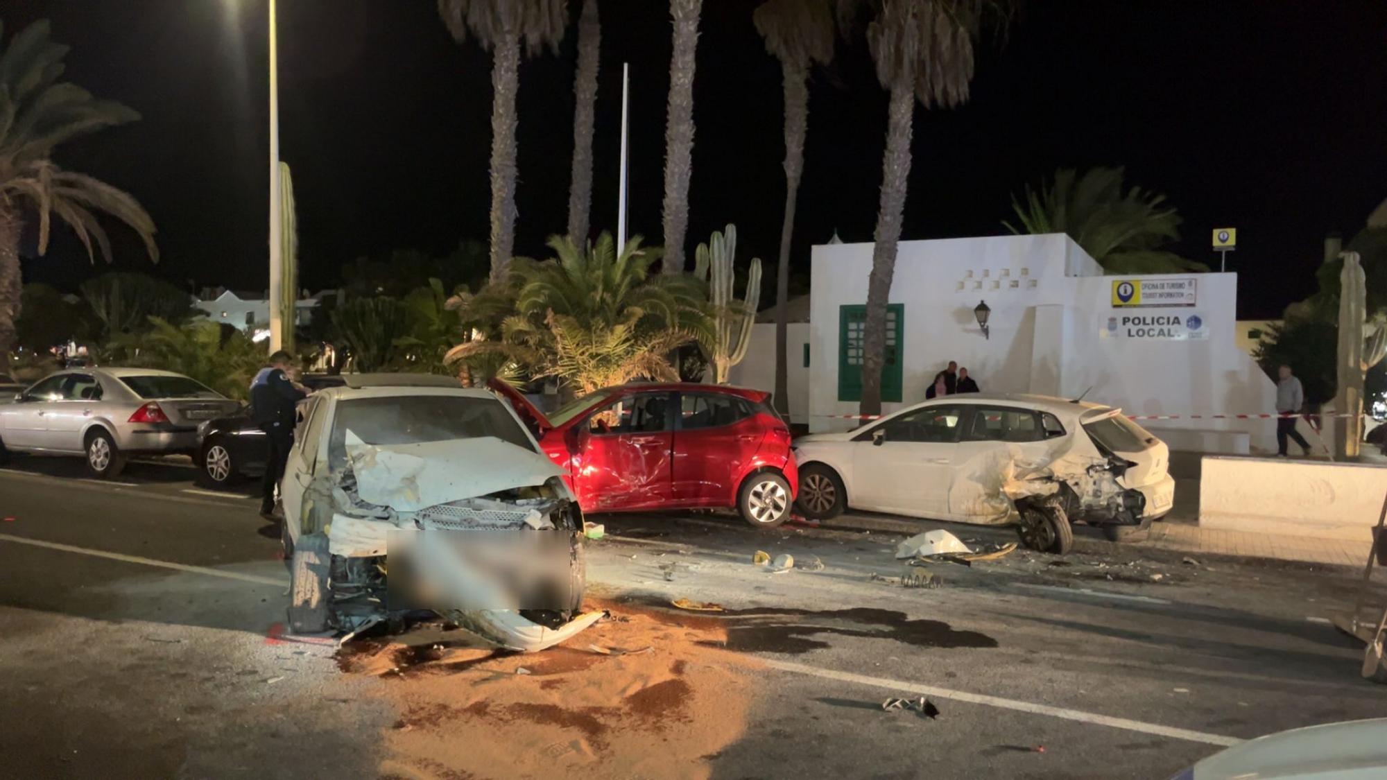 Impactantes imágenes tras el atropello en Costa Teguise (Lanzarote)