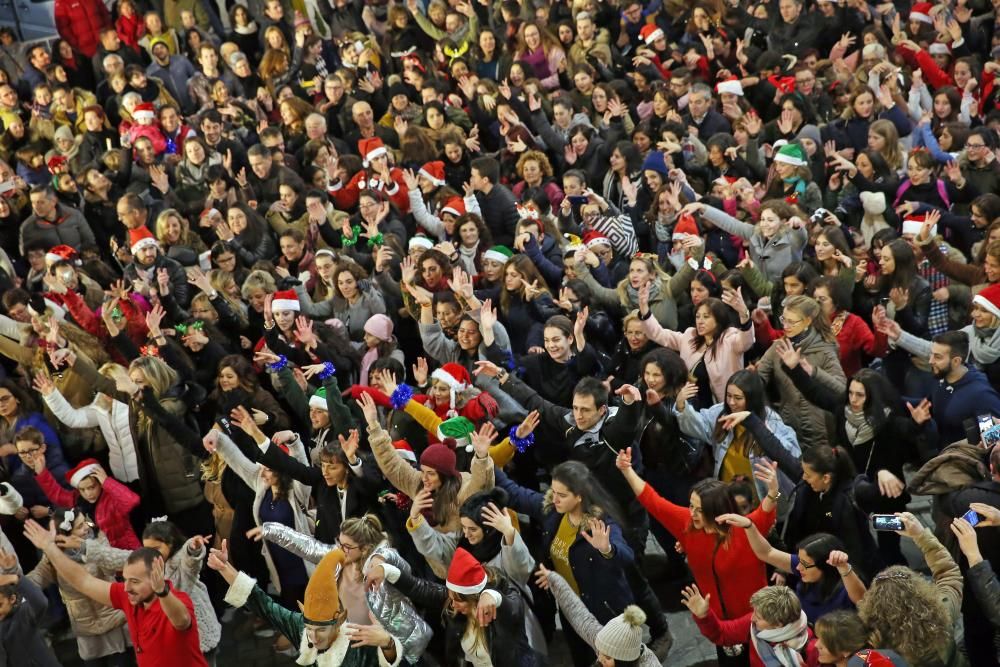 Flashmob en Porta do Sol.