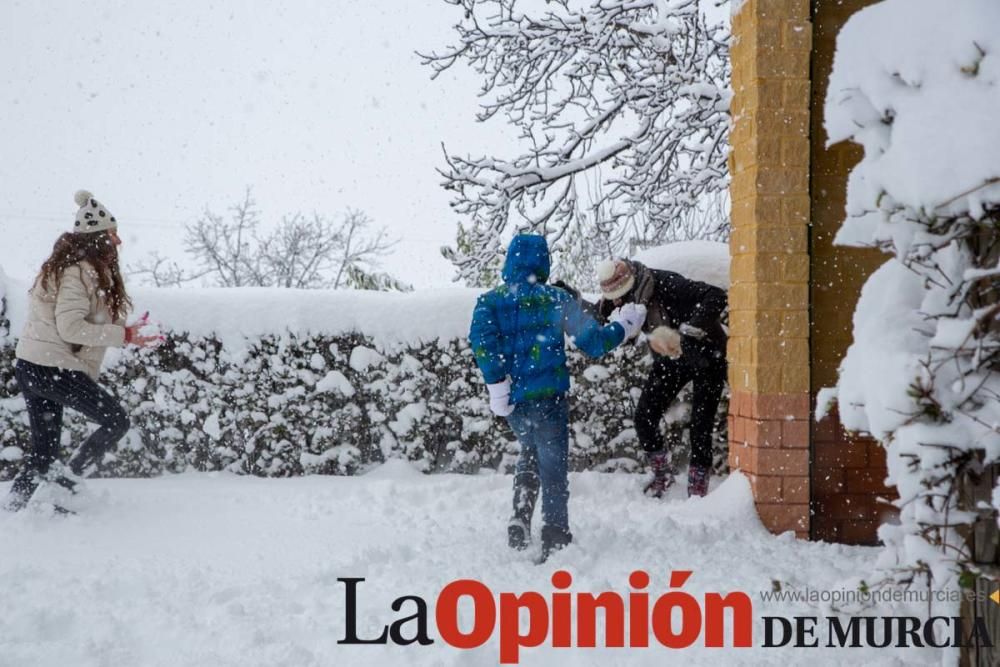 La nieve deja las primeras estampas blancas del 2020 en la Región de Murcia