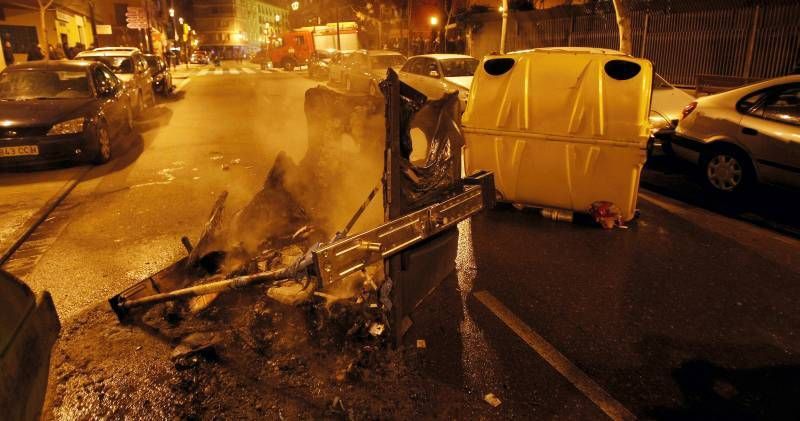 Fotogalería de los incidentes en Zaragoza