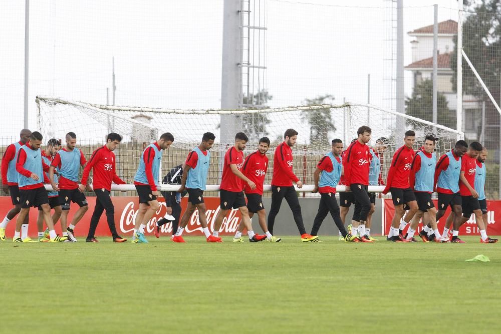 Entrenamiento del Sporting de Gijón