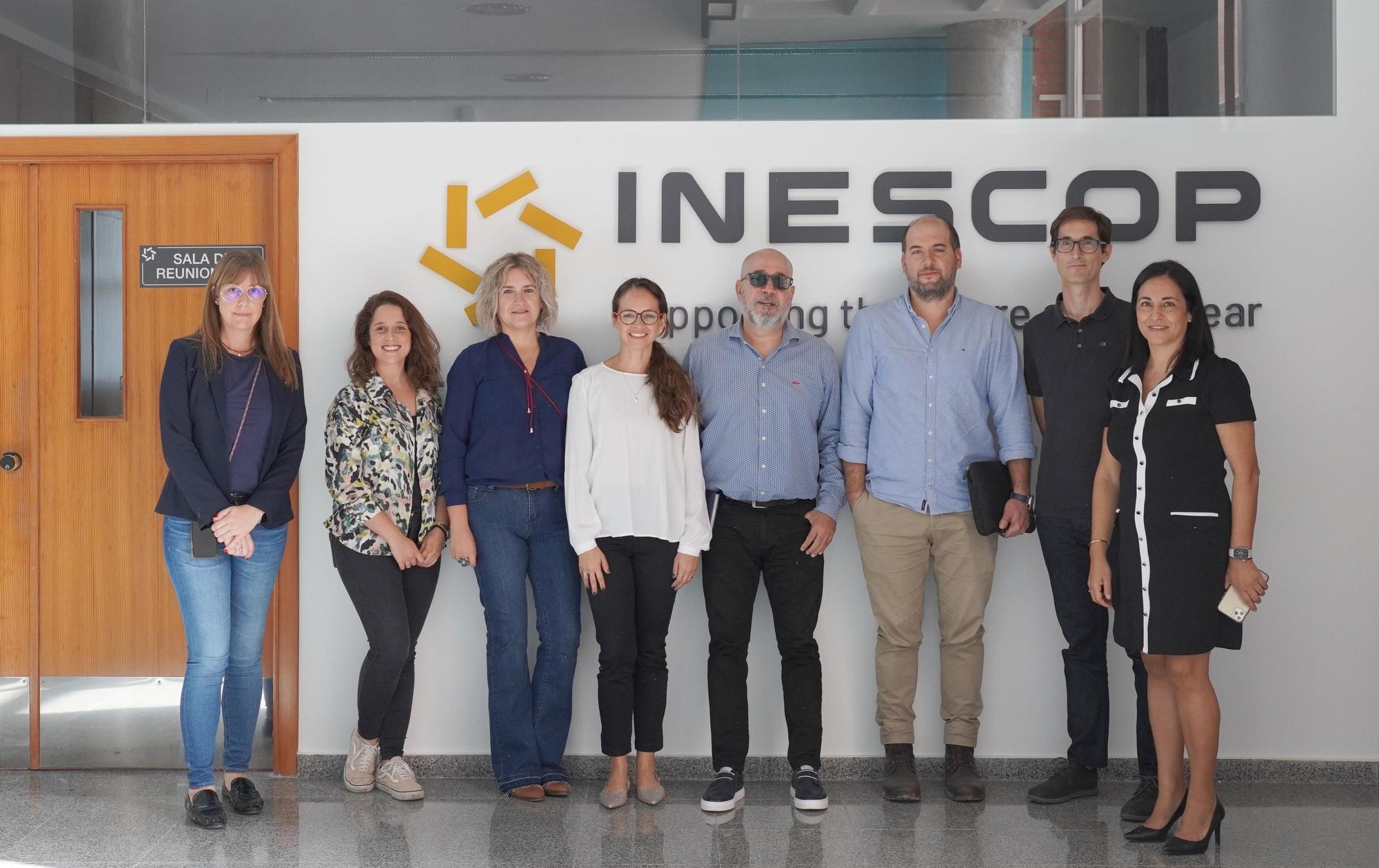 El equipo encargado del proyecto de investigación Straw4Footwear durante su última reunión en la sede de Inescop.