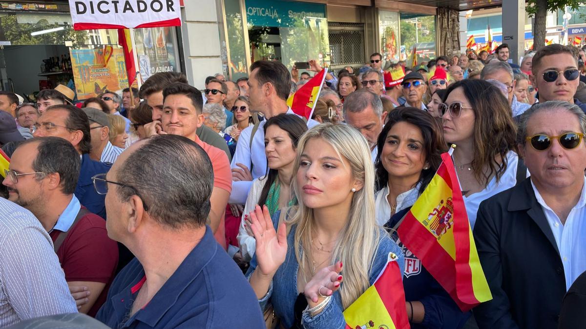 Parte de la delegación del PP de Lorca que acudió a la manifestación contra la amnistía celebrada en Madrid.