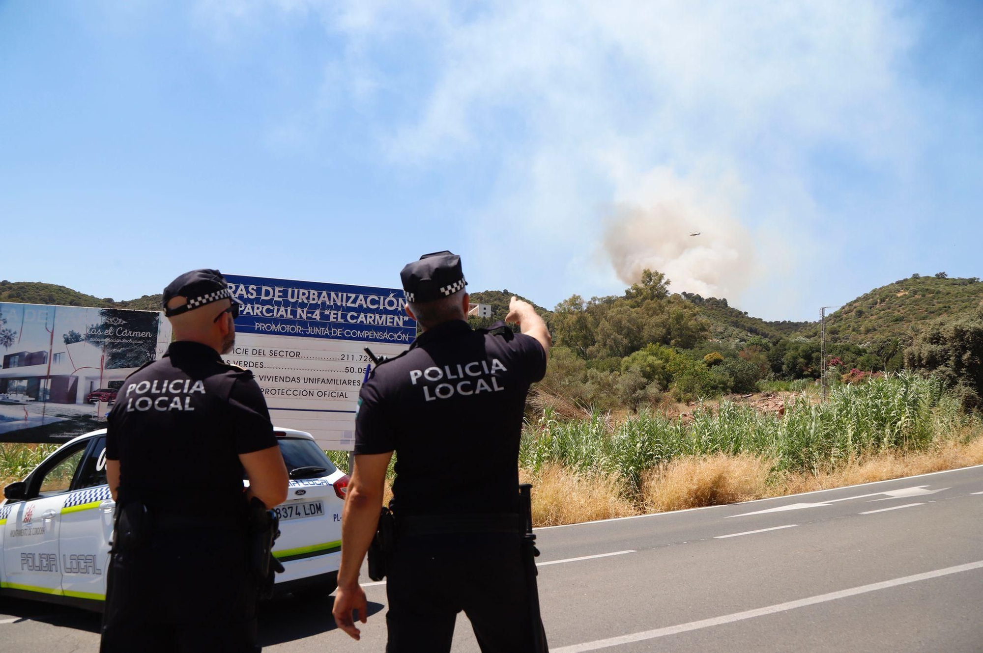 Incendio forestal en la sierra de Córdoba