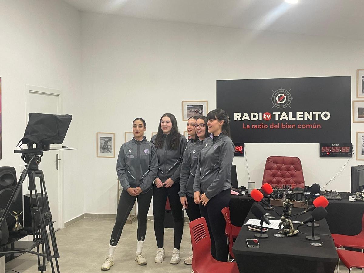 Jugadoras actuales de la cantera del club que han participado en el podcast.